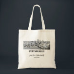 Personalized Pittsburgh Skyline Wedding Tote Bag<br><div class="desc">A perfect wedding welcome gift bag for guests or as a gift for the newlyweds!</div>