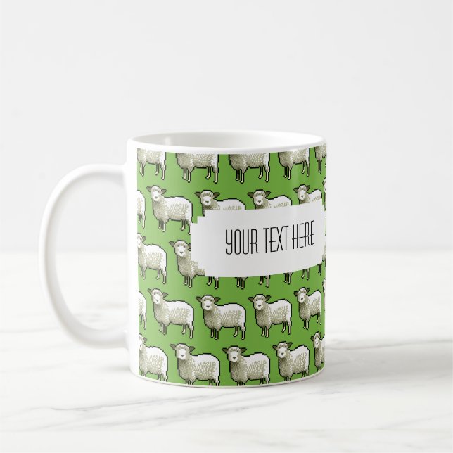 Personalized Pixel Sheep Mug (Left)