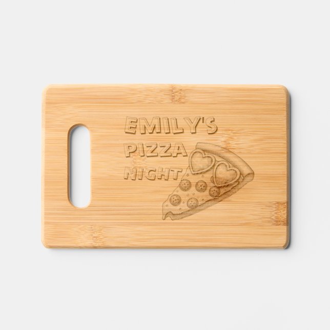 Personalized Pizza Housewarming Gift Cutting Board (Front)