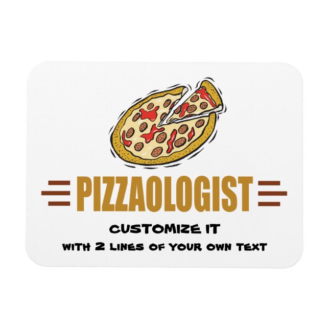 Personalized Pizza Magnet (Horizontal)