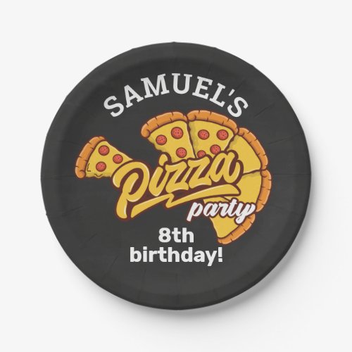 Personalized Pizza Palace Birthday Party Any Age Paper Plates