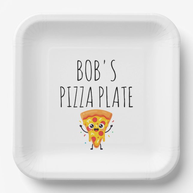Personalized Pizza Plate (Front)