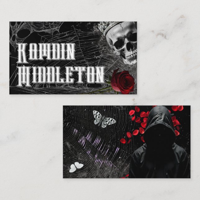 Personalized Place Cards Haunting Adeline Zade Mea (Front/Back)