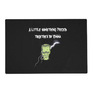 Personalized Placemat, Frankenstein Halloween Placemat