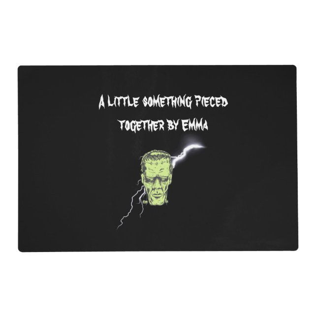 Personalized Placemat, Frankenstein Halloween Placemat (Front)