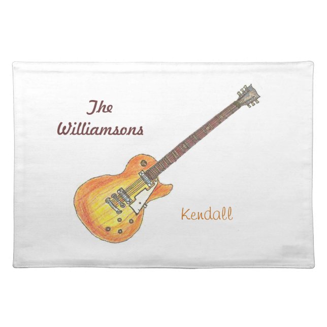 Personalized Placemat - Music Family (Front)