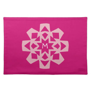 Personalized Placemat - Pink Snowflake
