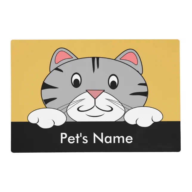 Personalized Placemats For Cats Zazzle