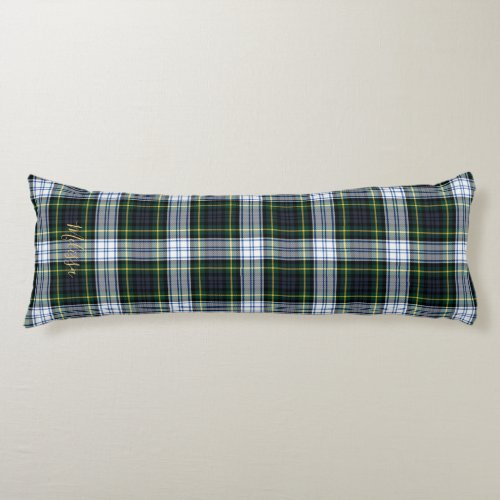Personalized Plaid Clan Gordon Rustic Tartan Body Pillow