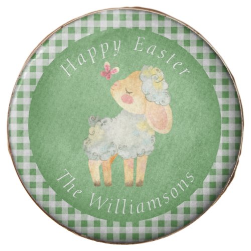 Personalized Plaid Lamb Easter Egg Hunt Chocolate Covered Oreo