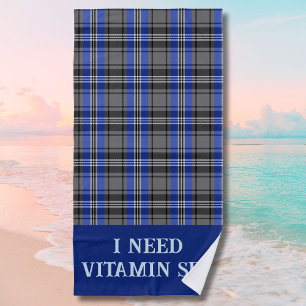 Personalized Plaids Beach Retirement Gifts for Dad Towel