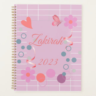 Personalized Planner Custom Name pink planner