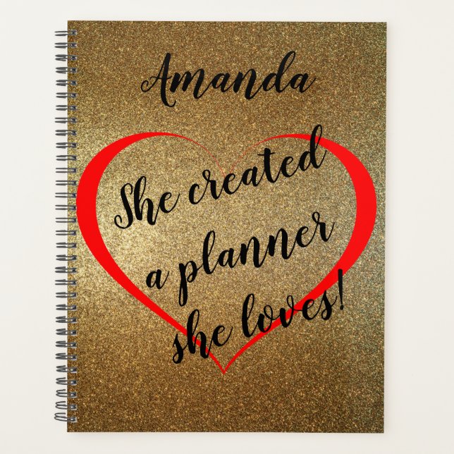 Personalized Planner She Loves, Her Way (Front)