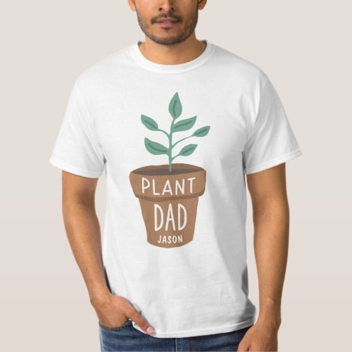 Personalized Plant Dad Gardening T_Shirt