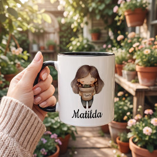 Personalized Plant lover design Two-Tone Coffee Mug