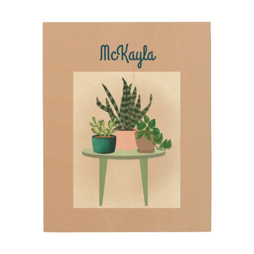 Personalized Plant Lover Wall Art
