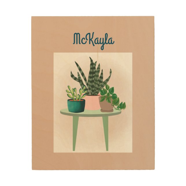 Personalized Plant Lover Wall Art (Front)