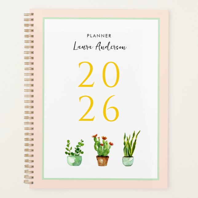 Personalized Plant lovers 2023 Planner (Front)
