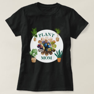 Personalized Plant Mom Photo Gardening T-Shirt