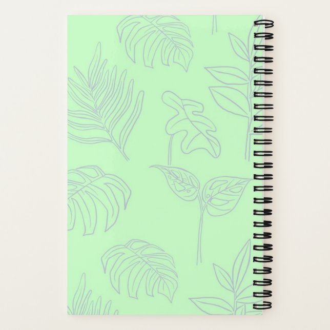 Personalized Plant Spiral Notebook (Back)