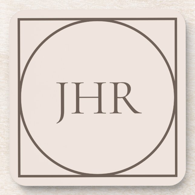 Personalized plastic coasters (Front)