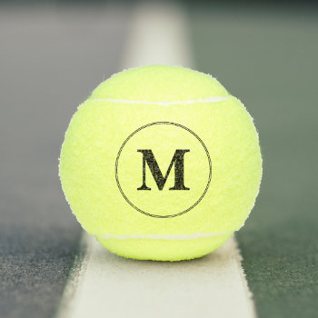 Personalized Player Coach Team Monogrammed Initial Tennis Balls by iCoolCreate at Zazzle