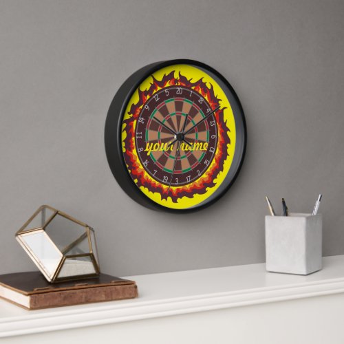 Personalized Player Darts Clock