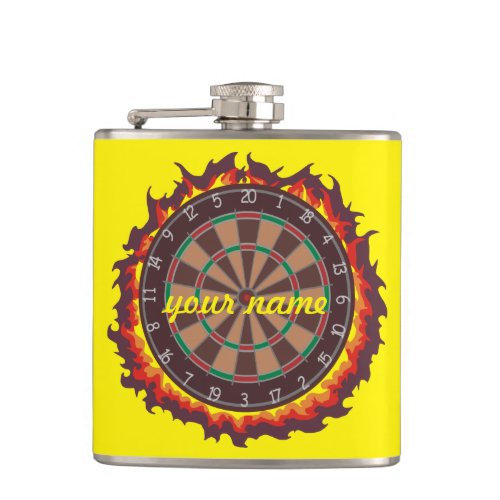 Personalized Player Darts Flask