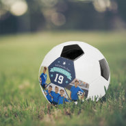 Personalized Player Photo & Number Keepsake Soccer Ball at Zazzle