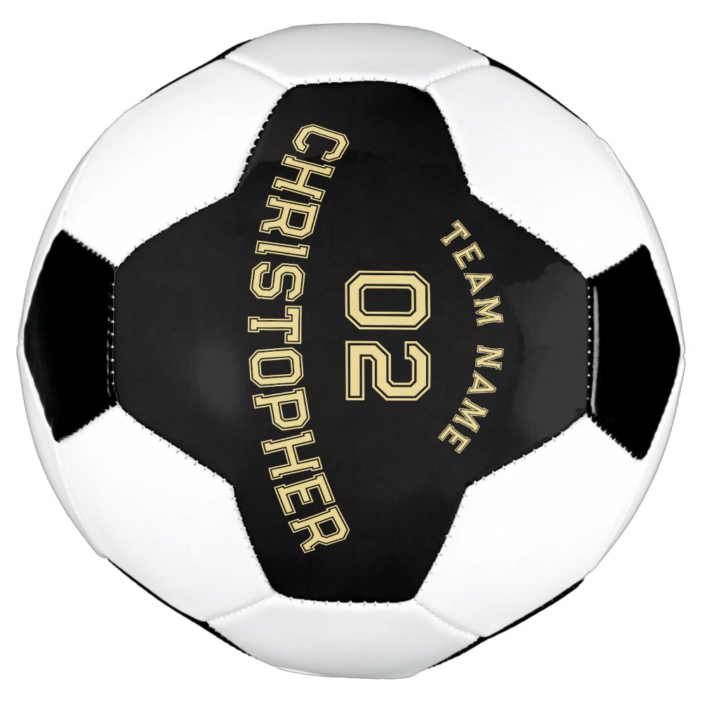 Disover Personalized Player School Team Name Jersey Number Soccer Ball