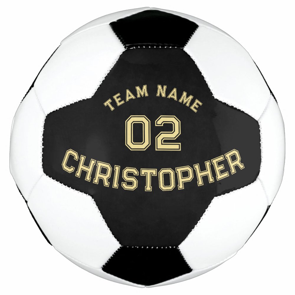 Disover Personalized Player School Team Name Jersey Number Soccer Ball