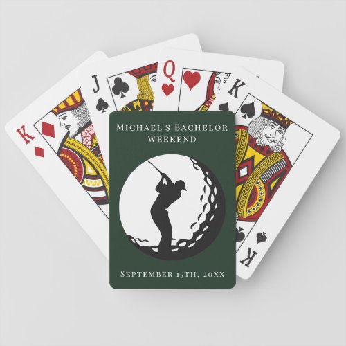 Personalized Playing Cards  Bachelor Golf Weekend