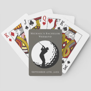 Personalized Playing Cards Bachelor Golf Weekend
