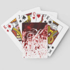Personalized Playing Cards Blood Splatter Vampire