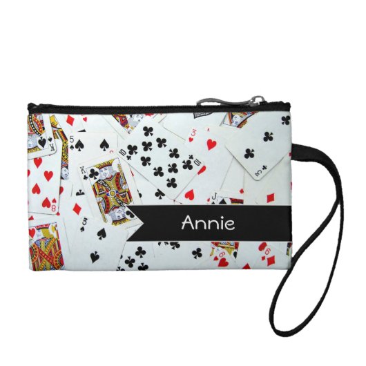 Personalized Playing Cards Coin Purse (Front)