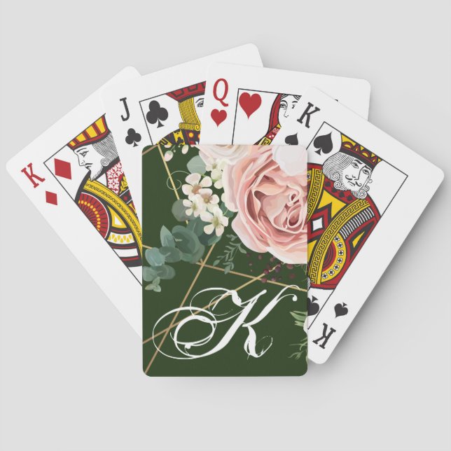 Personalized Playing Cards Geometric Garden Hunter (Back)