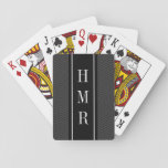Personalized Playing Cards With 3 Letter Monogram at Zazzle