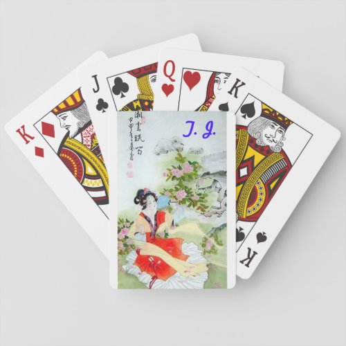 Personalized Playing cards with Chinese Motif