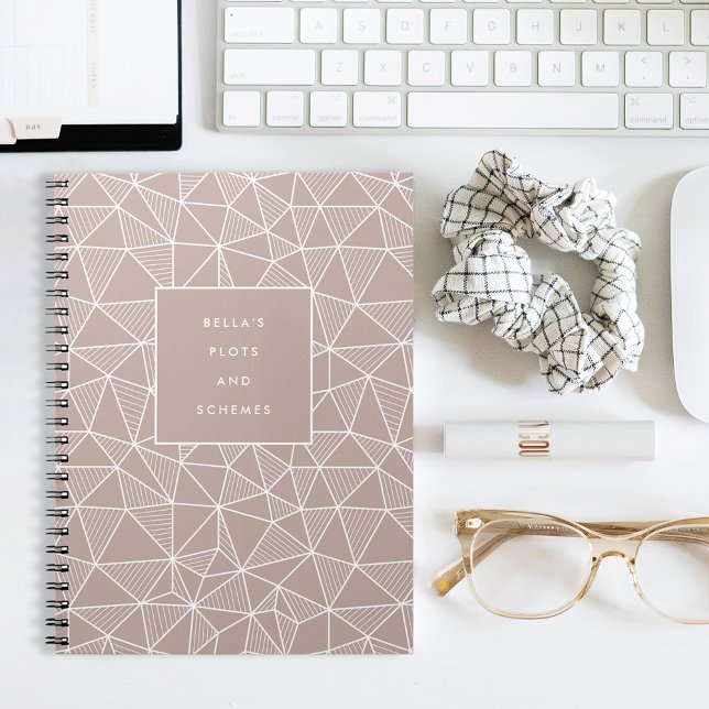 Personalized Plots & Schemes Geometric Pattern Notebook (Creator Uploaded)