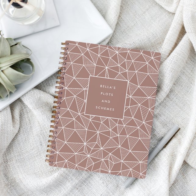 Personalized Plots & Schemes Geometric Pattern Notebook (Creator Uploaded)