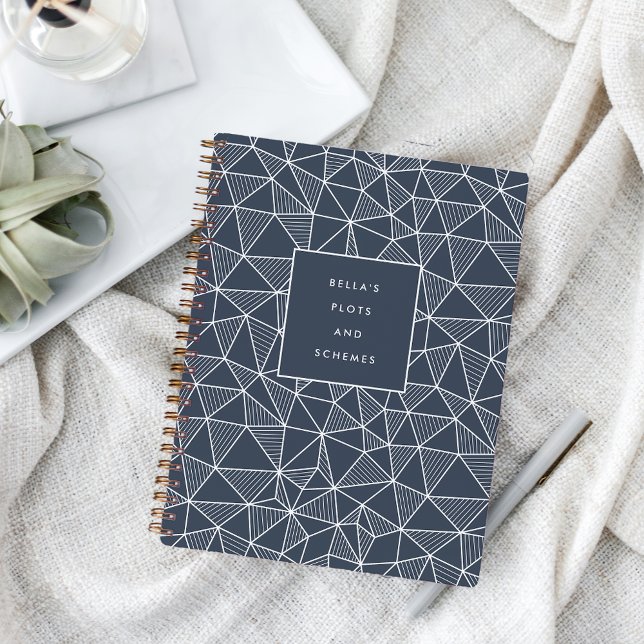 Personalized Plots & Schemes Geometric Pattern Notebook (Creator Uploaded)