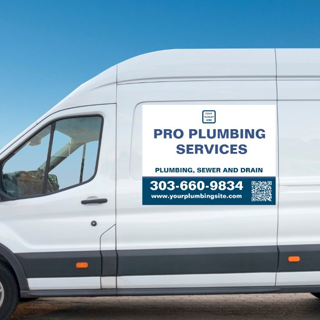 personalized plumbing servieces comapany name  car magnet (Creator Uploaded)