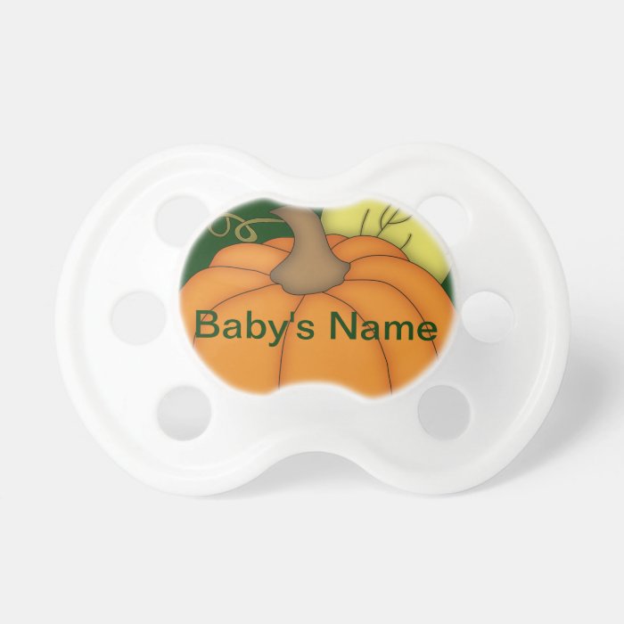 Personalized Plump Pumpkin Pacifier