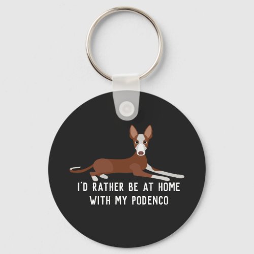 Personalized Podenco Dog  Keychain