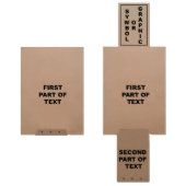 Personalized Poem on an Interactive Pull Card (Closed and open)