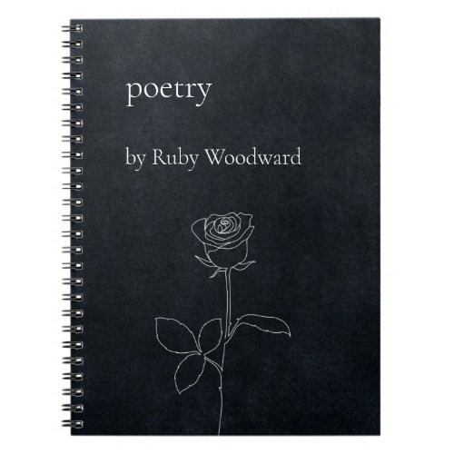 Personalized poetry notebook