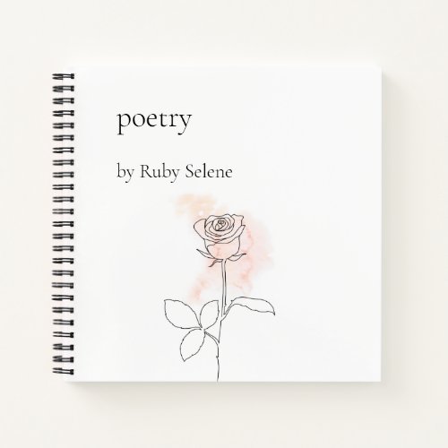 Personalized poetry notebook