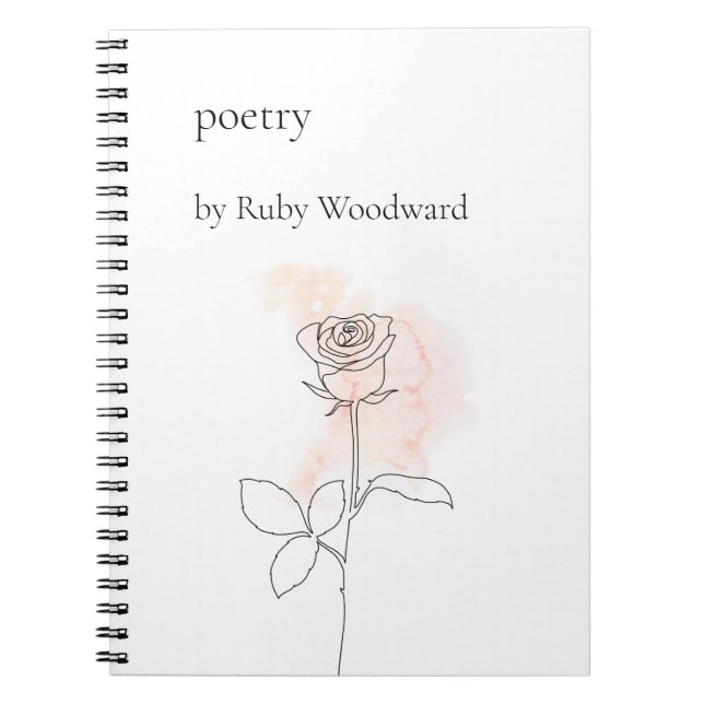 Personalized poetry notebook (Front)