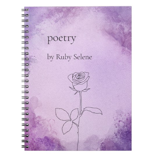 Personalized poetry notebook | Zazzle.com