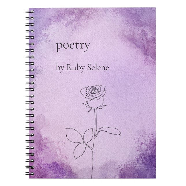Personalized poetry notebook (Front)